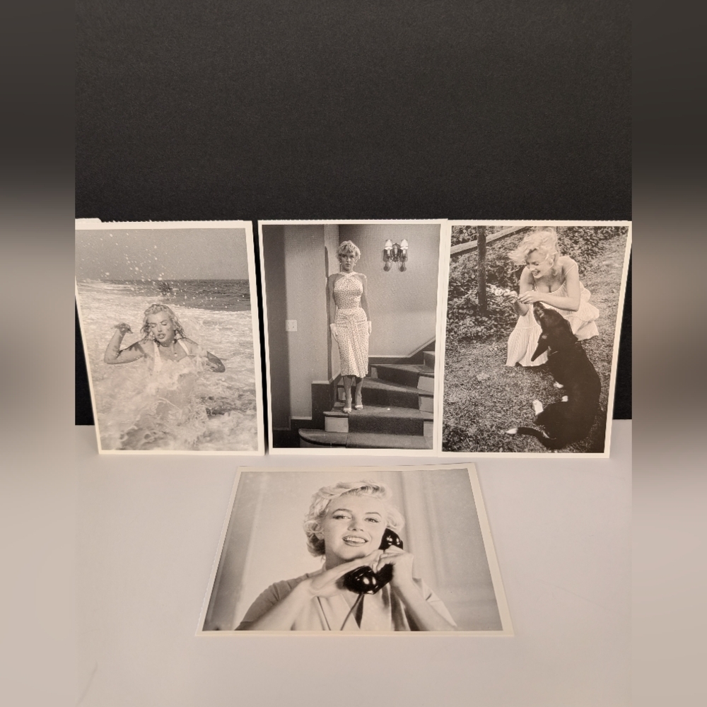 Marilyn Monroe Cards Set Of 4  5x7
